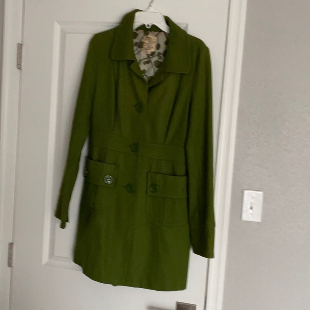 A beautiful Apple Green Pea Coat.